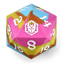 55mm Chonk Rubber Silicone D20 Radiant Whispers